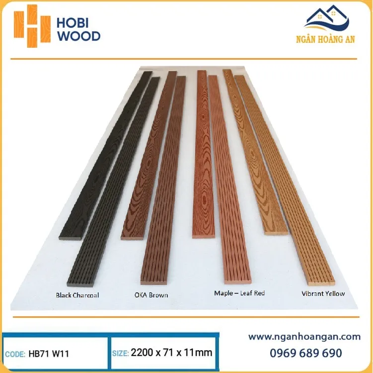 Thanh Lam Đa Năng Ngoài Trời Hobiwood Ốp Cổng HB71W11 Vibrant Yellow